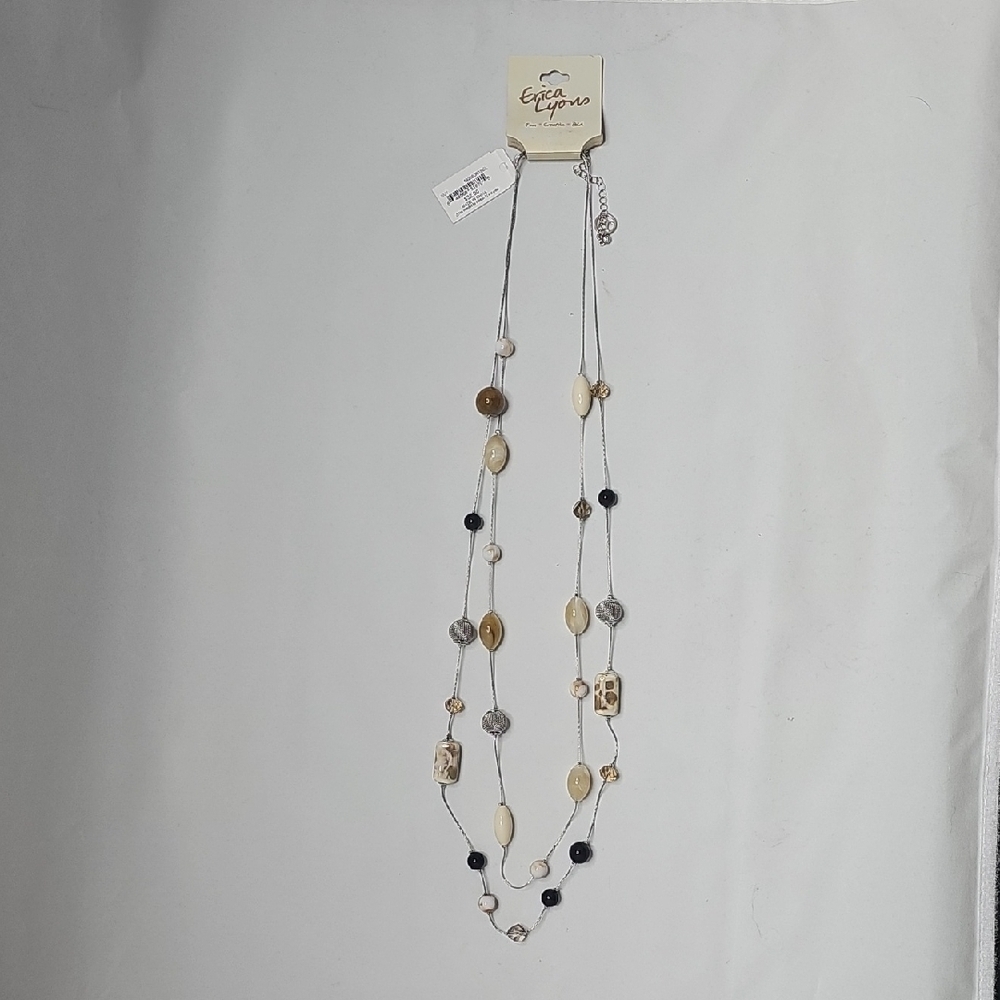Erica Lyons Multi-Tone Beaded Necklace